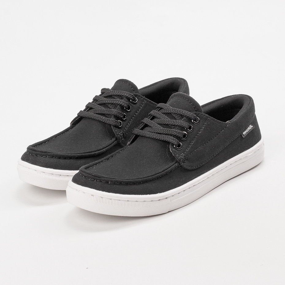 DRACO BLACK WHITE |MNM x NAZ| Sepatu Sneakers Pria Casual Shoes Mocassin Kets Cowok DIJAHIT ORI