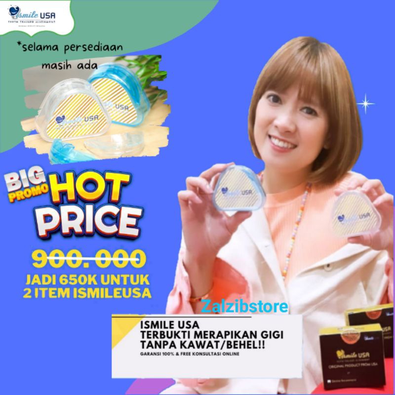 TERLARIS Dan BERGARANSI 100% ORI / Teeth trainer / Ismile Usa Perapih Gigi Original /  IsmileUSA Per