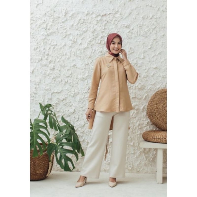 Preloved Wearing Klamby Nicole Blouse Brown