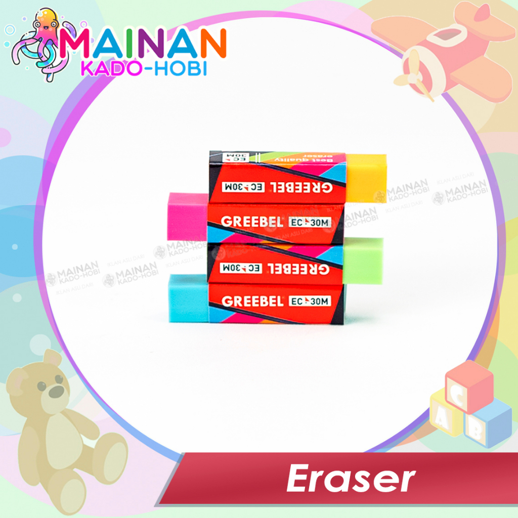 ALAT TULIS BELAJAR SEKOLAH STATIONERY PENGHAPUS KARET ERASER PANJANG