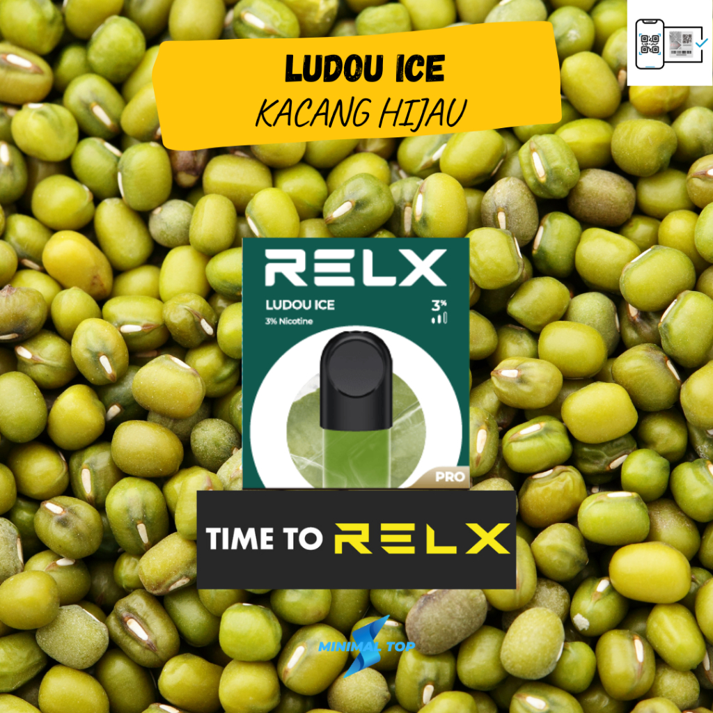 Relx Infinity Essential Pod Pro - Ludou Ice / Kacang Hijau Original