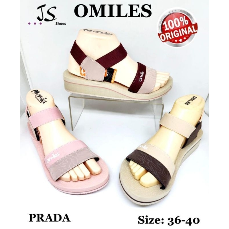 OMILES PRADA - SANDAL LET SANDAL GUNUNG CEWEK DEWASA MERK OMILES ORIGINAL