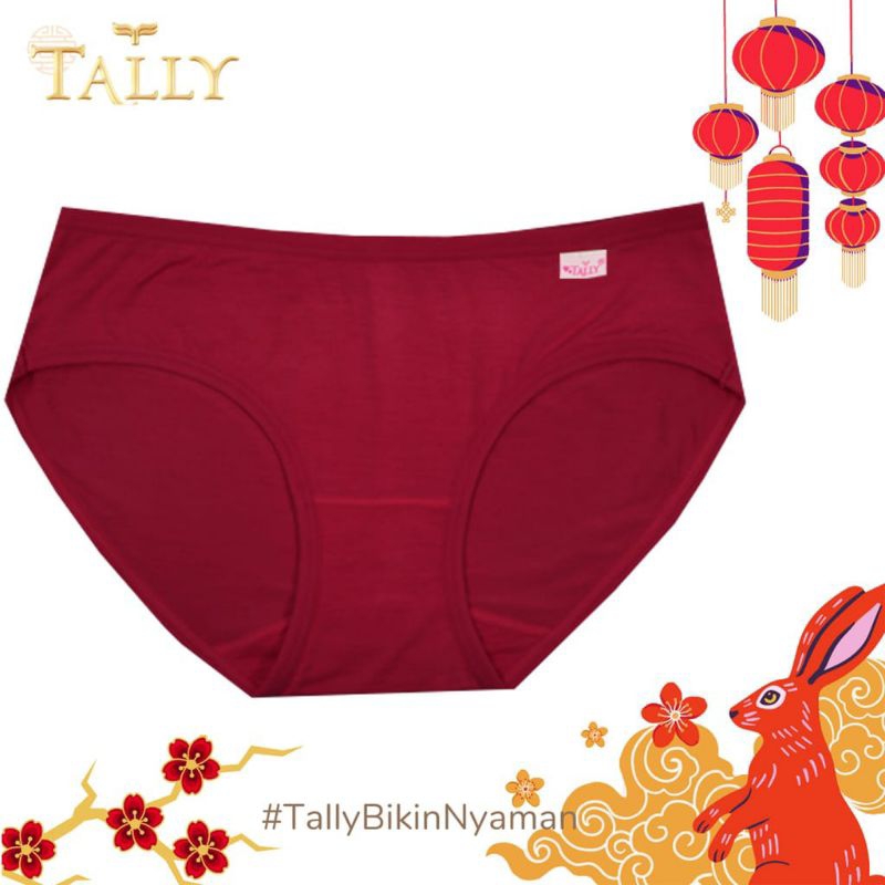 TALLY cd wanita Polos Katun 1228 Cd Bahan Bamboo collection