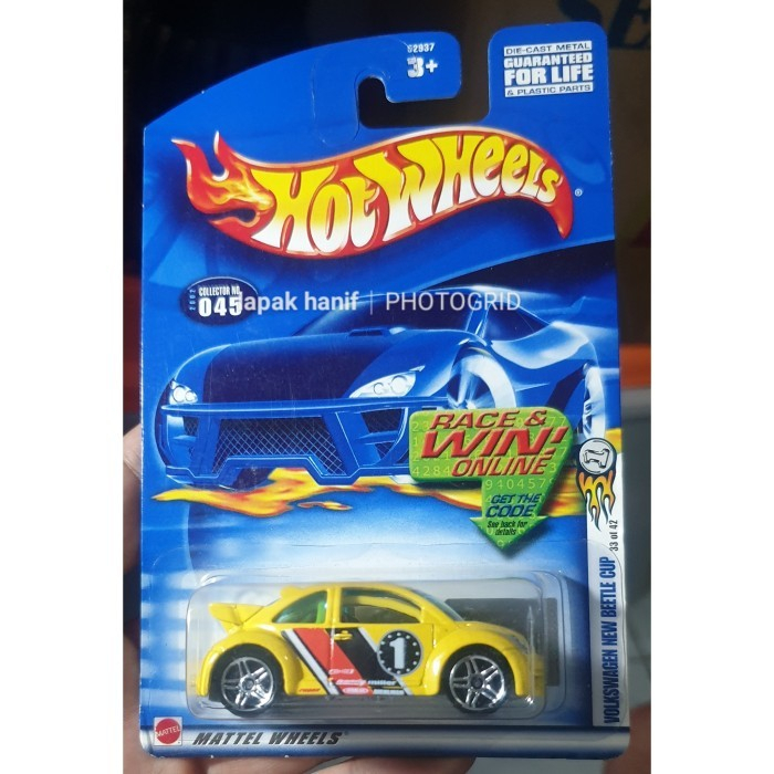 hotwheels hot wheels volkswagen new beetle cup kuning