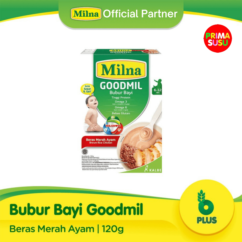 Milna Goodmil Bubur Bayi Beras Merah Ayam 6-12 120 GR