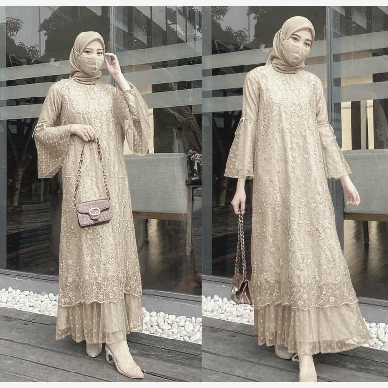 NEW VARIAN BAJU DRESS BRUKAT TERBARU /CLARETTA MAXY BRUKAT / DRESS KONDANGAN /GAMIS WANITA TERBARU KEKINIAN / FASHION MUSLIM / BAJU PESTA TERBARU / GAMIS REMAJA