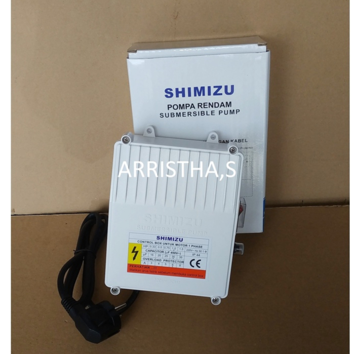 Control Box Submersible Satelit Shimizu SPG20-327K. 1 HP. 1 PK