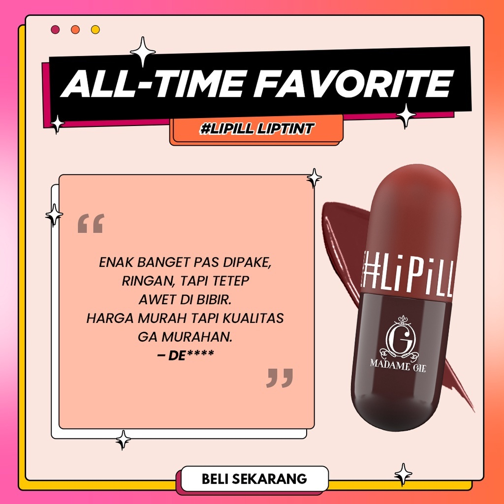 LIZBEAUTY - Madame Gie Madame LiPill - MakeUp Lip Tint