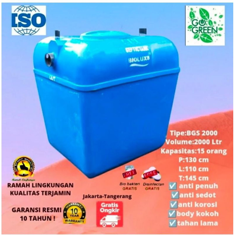 septictank biotech, biofil BGS 2000 Liter