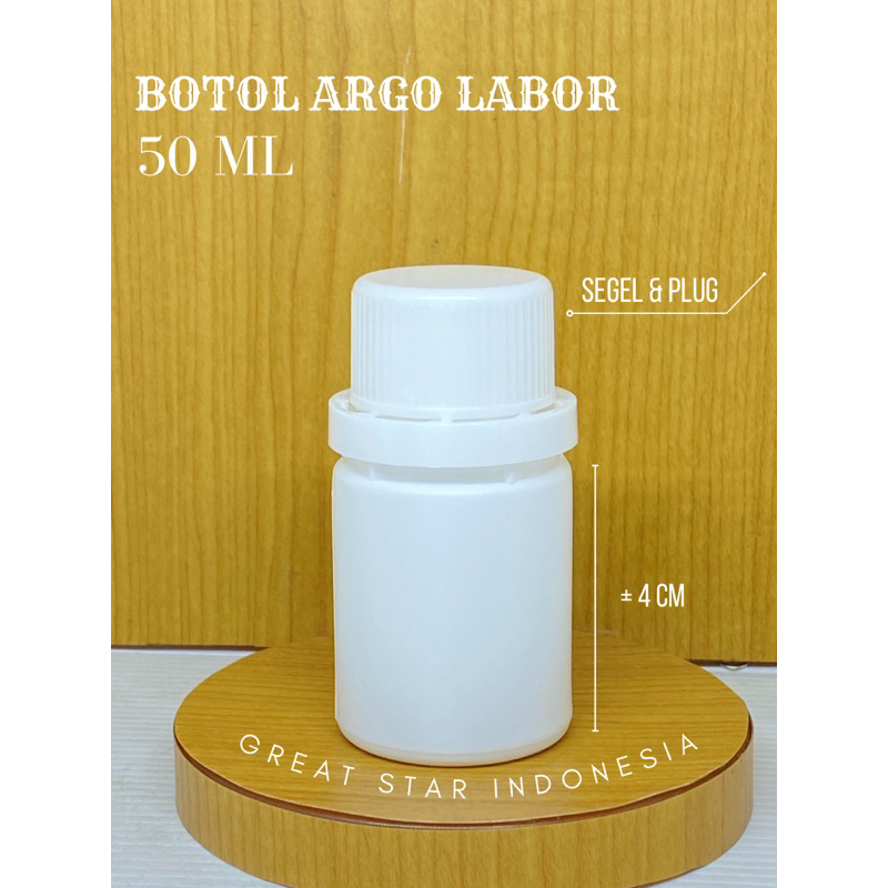 BOTOL ARGO LABOR 50 ML | BOTOL KAPSUL 50ML