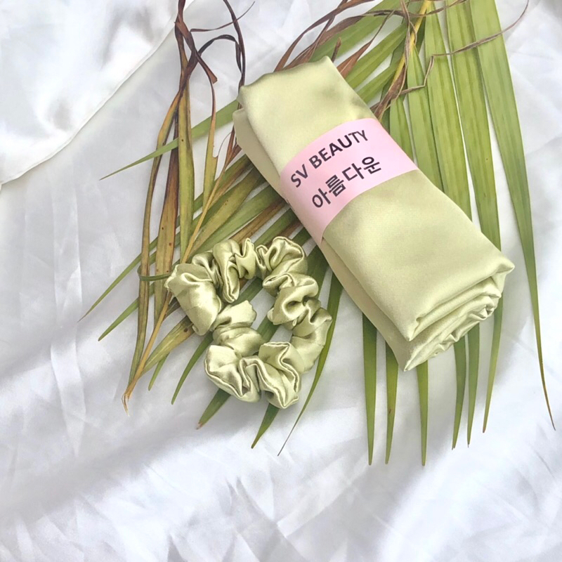 SV LIMITED EDITION SARUNG BANTAL SILK SV +SCRUNCHIE SILK SV SARUNG BANTAL SATIN SILK PILLOW CASE SILK
