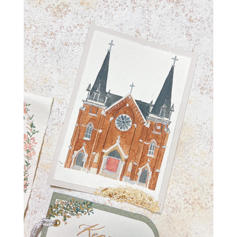 Illustration wedding / additional illustration for wedding stationeries