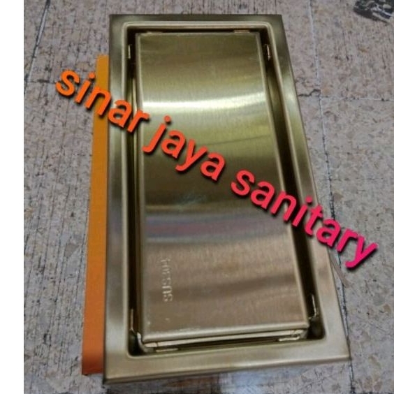 Floor drain Gold 30cm stainless 304 / Saringan pembuangan air gold