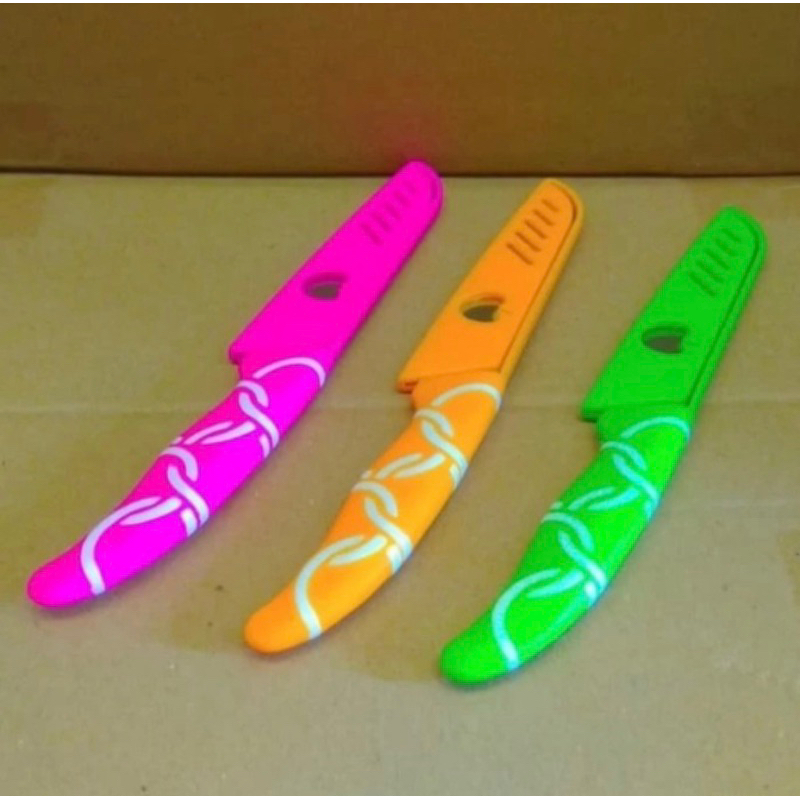 Pisau dapur tajam stainless / pisau buah dapur stainless tebal / pisau gagang motif stainless steel