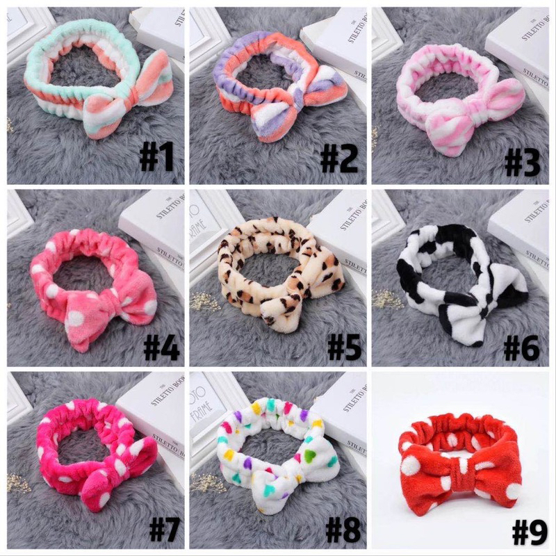 Bandana Bando Rambut Motif Pita / Headband Wanita / Bando Korea Fashion Wanita Import