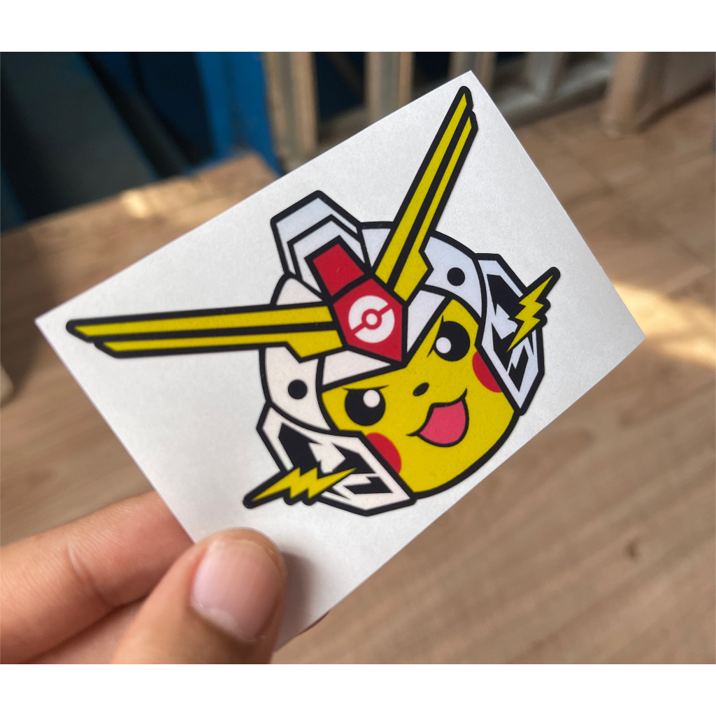 

Stiker Pokemon Pikachu x Gundam