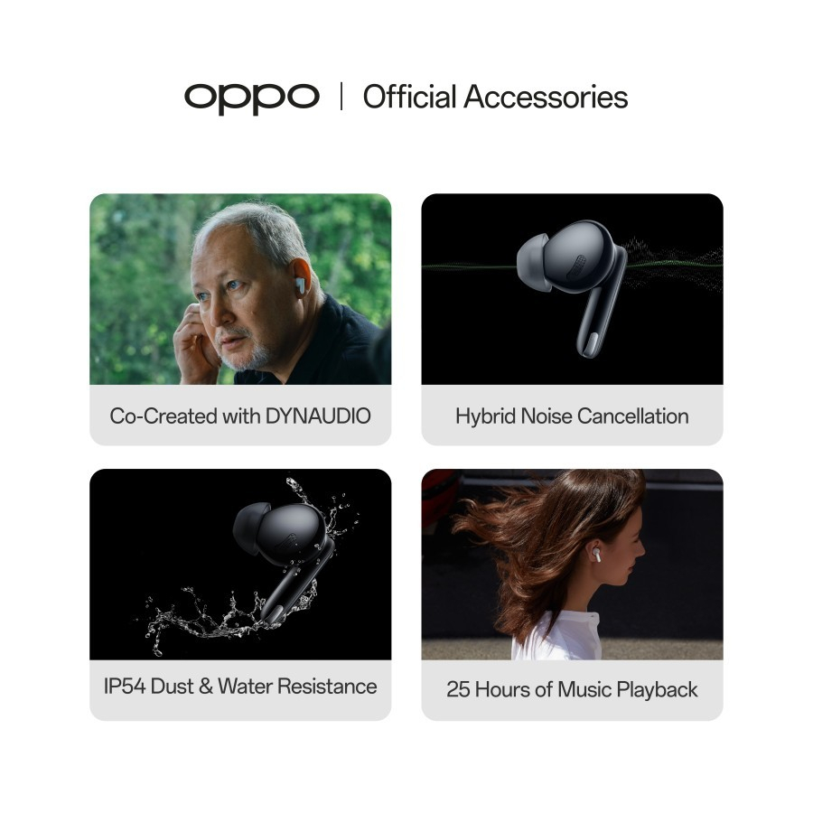 OPPO Enco X TWS Wireless with Dynaudio HD Quality Sound Garansi Resmi