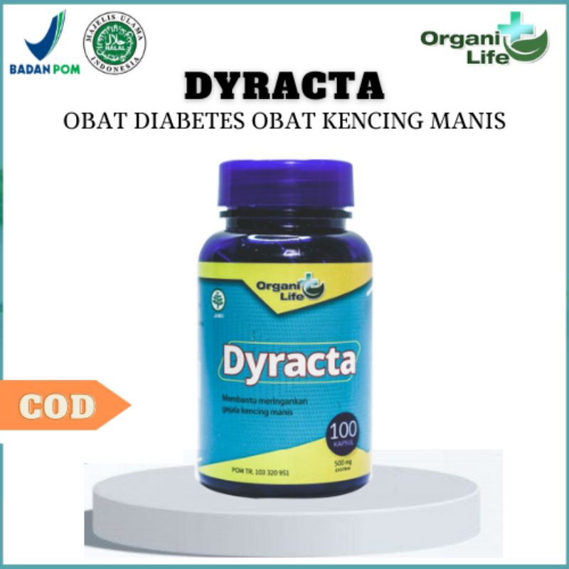 Dyracta Obat Diabetes Obat Kencing Manis 100 Kapsul BPOM ORIGINAL