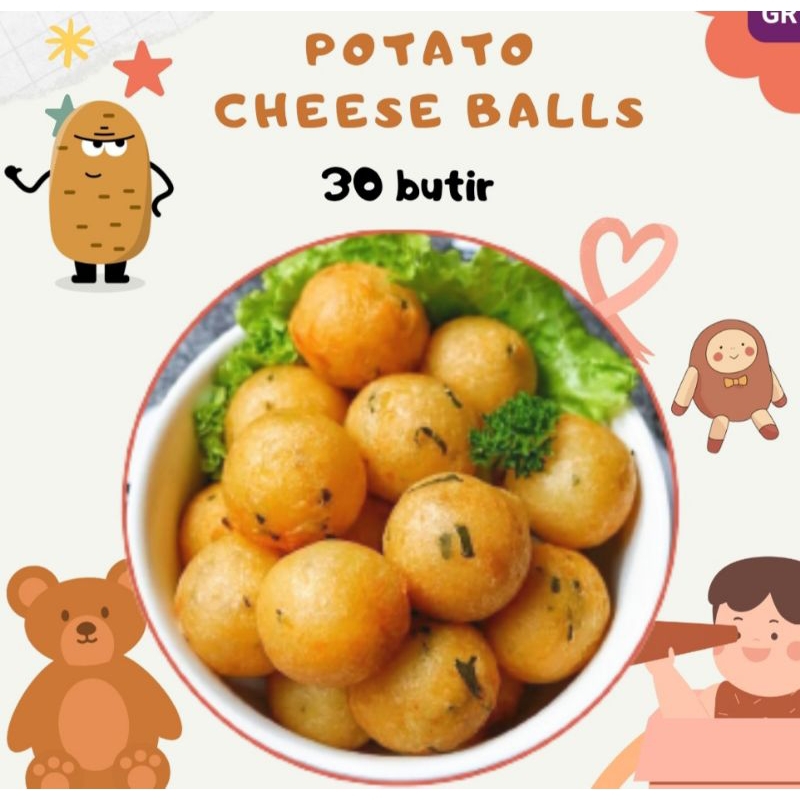 POTATO CHEESE BALLS ( 30 BUTIR/ISI KEJU/HOMEMADE/NO MSG)