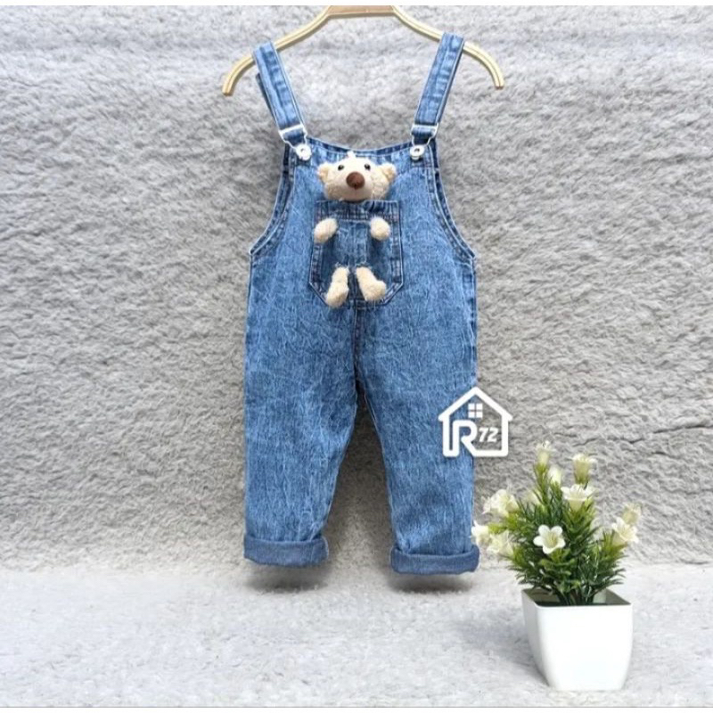 OVERALL BONEKA CELANA DAN ROK / BAJU KODOK 1-7 TAHUN