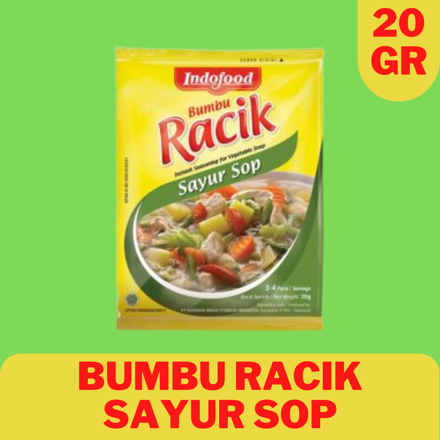 

Bumbu Racik Instan Indofood Sayur Sop Halal Distributor