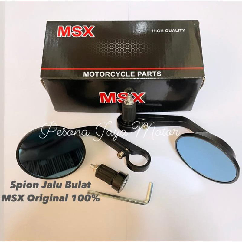 Spion Jalu Bulat Spion Bar End Msx Original Universal Semua Motor Nmax,Aerox,Pcx,Vario,Vixion,W175,Vespa &amp; Motor Lain Nya