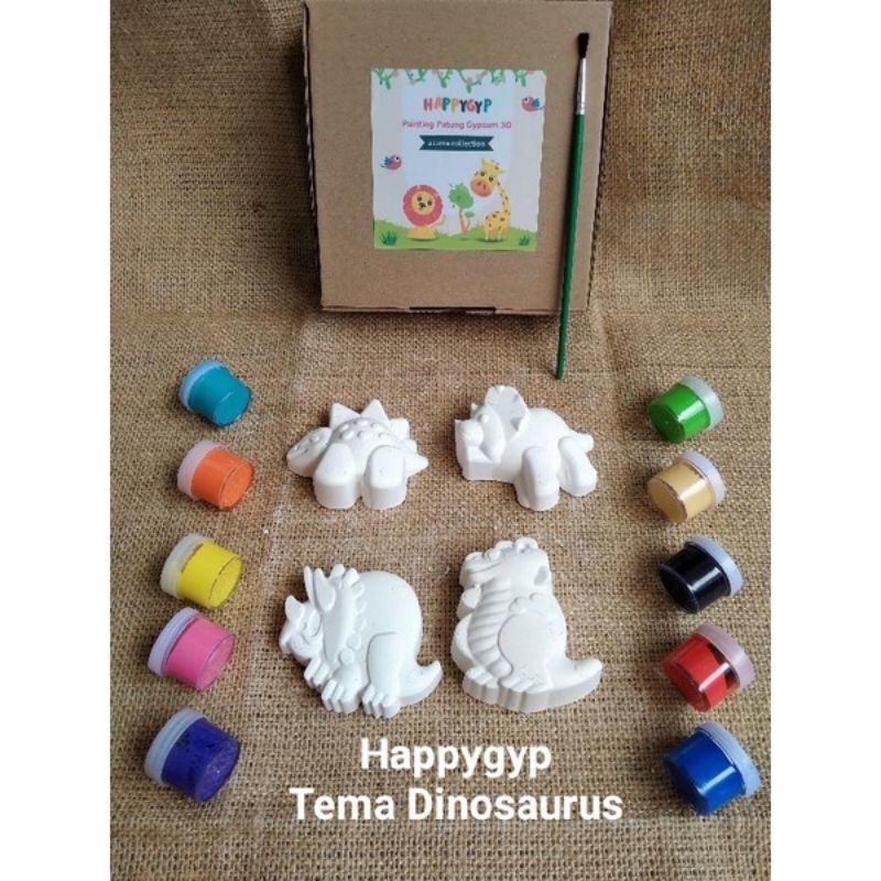 PATUNG GYPSUM EDUKASI ANAK MEWARNAI / MAINAN EDUKASI / PAKET MELUKIS KARAKTER /MELUKIS GYPSUM / PATUNG LUKIS ANAK
