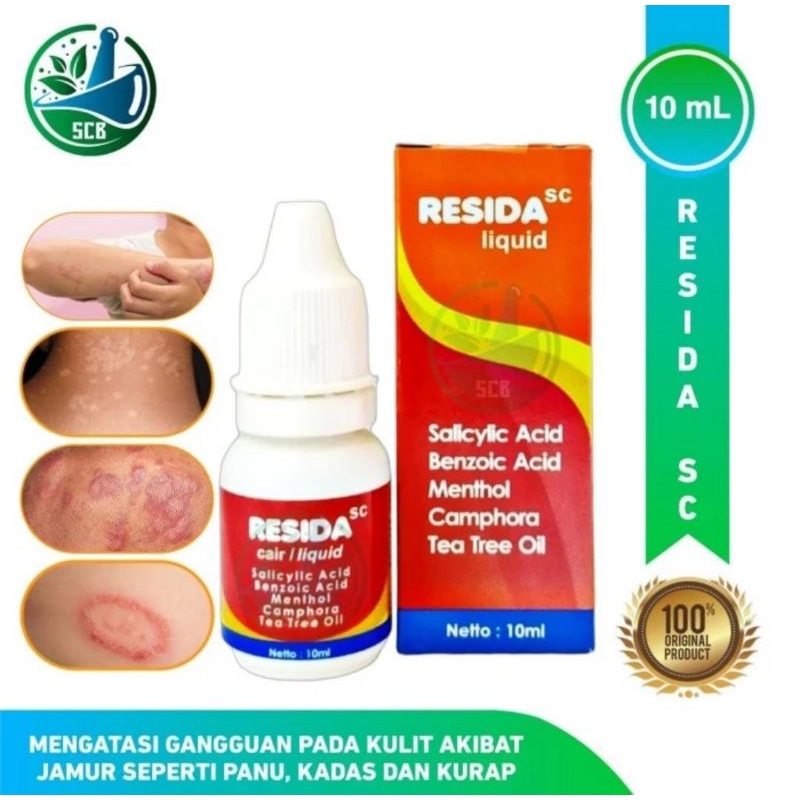 Resida Cair Obat Panu Original kadas kurap kutu Air