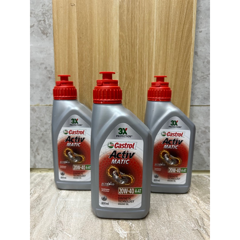 Oli Castrol Active Matic 800ml 20W-40 4-AT Original 100% | oli castrol active matic | oli castrol | 