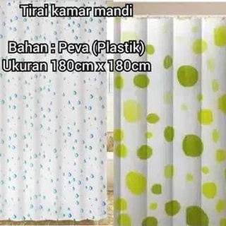 SGM Harga Economis Tirai Kamar Mandi Shower Curtain size 180x180