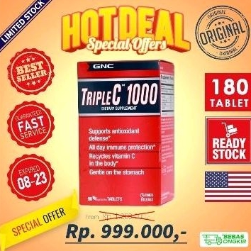 GNC Vitamin C 1000mg - 180tablet