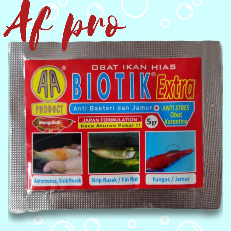 Obat ikan anti luka AKARI AA BIOTIK EXTRA 5GR