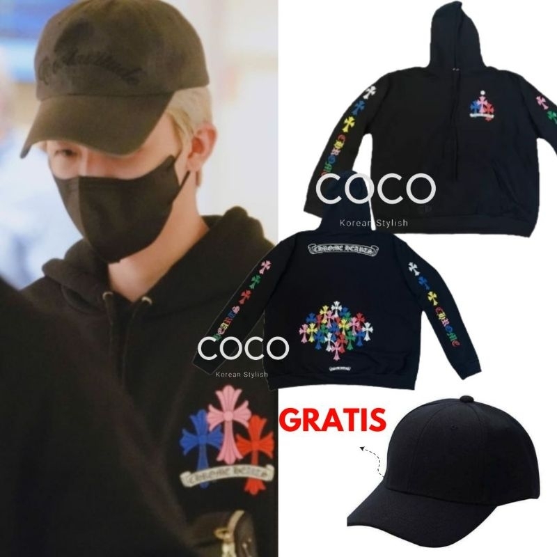 [GRATIS TOPI] Hoodie resleting jaemin versi chrome bunga nct dream 127 the dream show 2 tds2 kpop ko