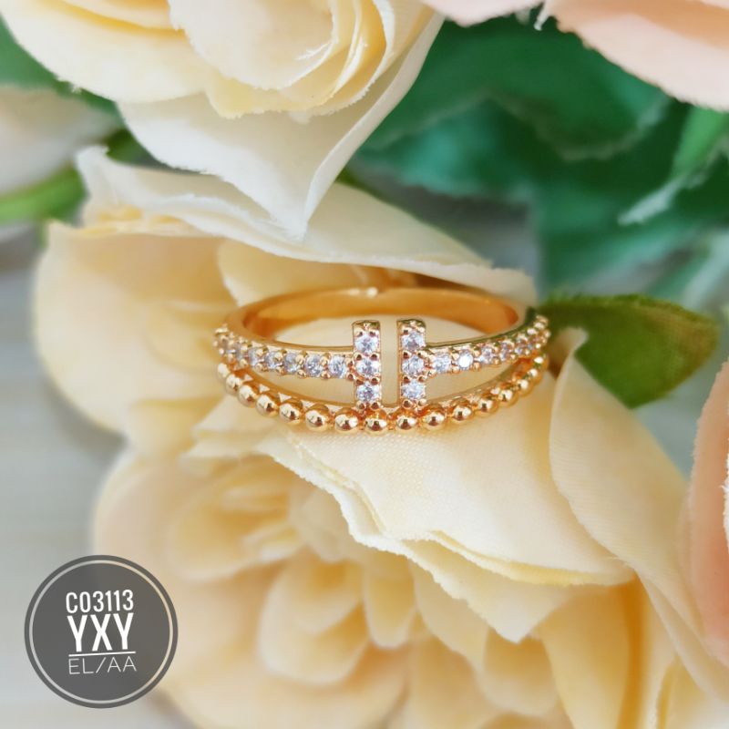 Cincin yaxiya permata gold C03113