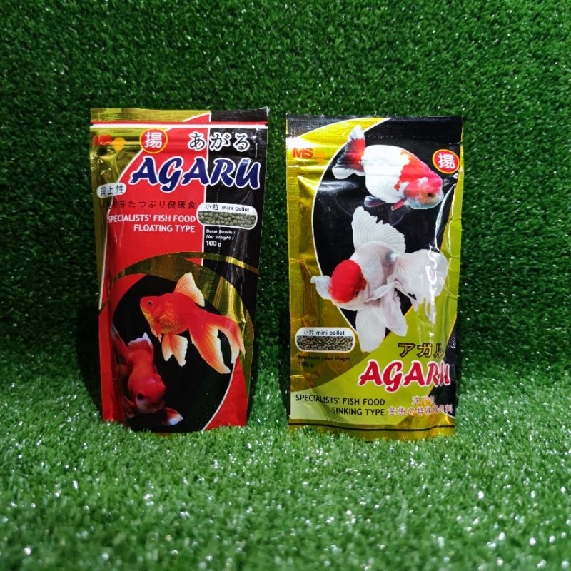 Agaru Fish Food 100gr Pakan Ikan Mas Koki Floating / Sinking