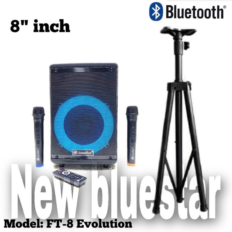 Speaker Portable Meeting Soundbest FT8 Original Soundbest 8 inch Bluetooth - USB