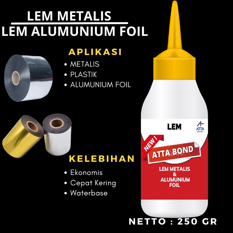 

Lem perekat Metalized/Alumunium Foil kemasan 250 ml termurah dengan kualitas tinggi