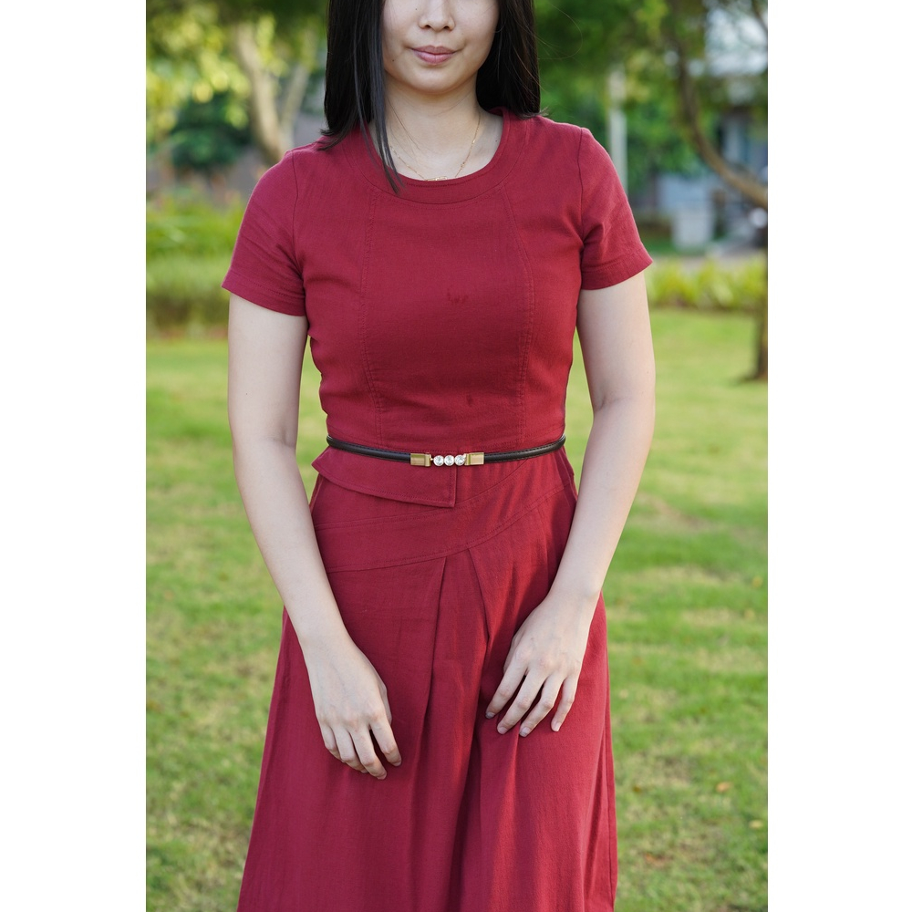 Ikat Pinggang Kulit Gesper Kulit Belt Kulit Sabuk Aksesoris Fashion Tali Pinggang Wanita BUTIKALUNG 178