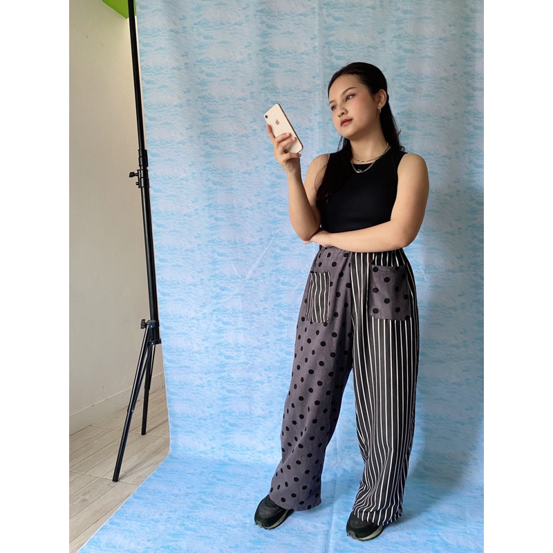 Polka Stripe Pants