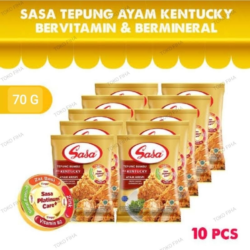 

Sasa Tepung Bumbu Kentucky 70gr - renteng