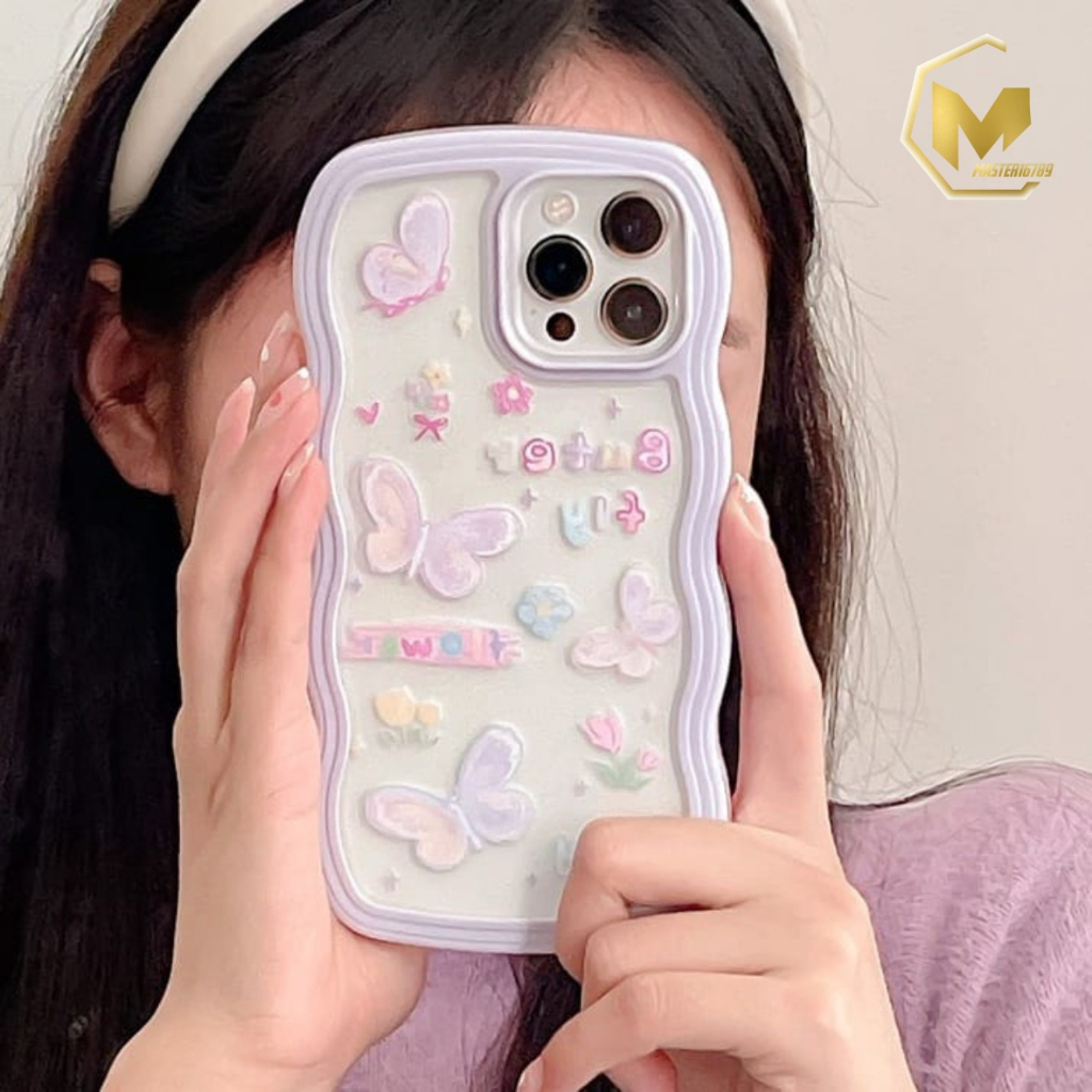 SS129 SOFTCASE MOTIF KARTUN KUPU KUPU FOR IPHONE 7 8 7+ 8+ X XS XR XS MAX 11 12 13 14 PRO MAX MA3844