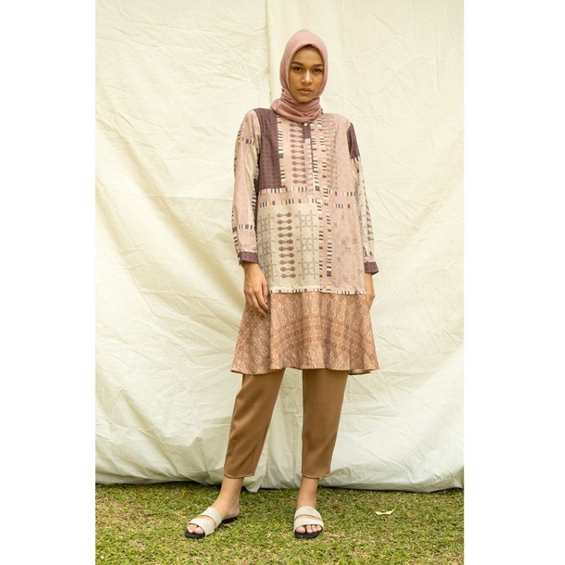 Cottonink Ria Miranda Pink Printed Arisha [Preloved]