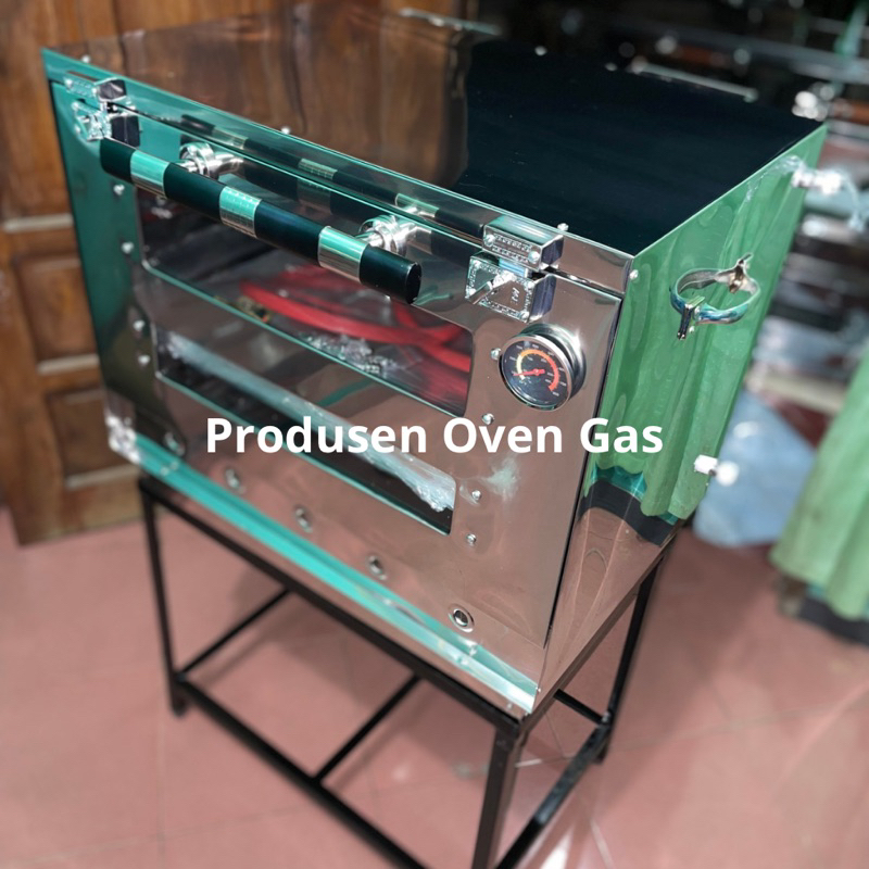 Oven Gas Api Atas Bawah Stainless 60x40x45 cm - open gas - oven gas kecil iFlaf