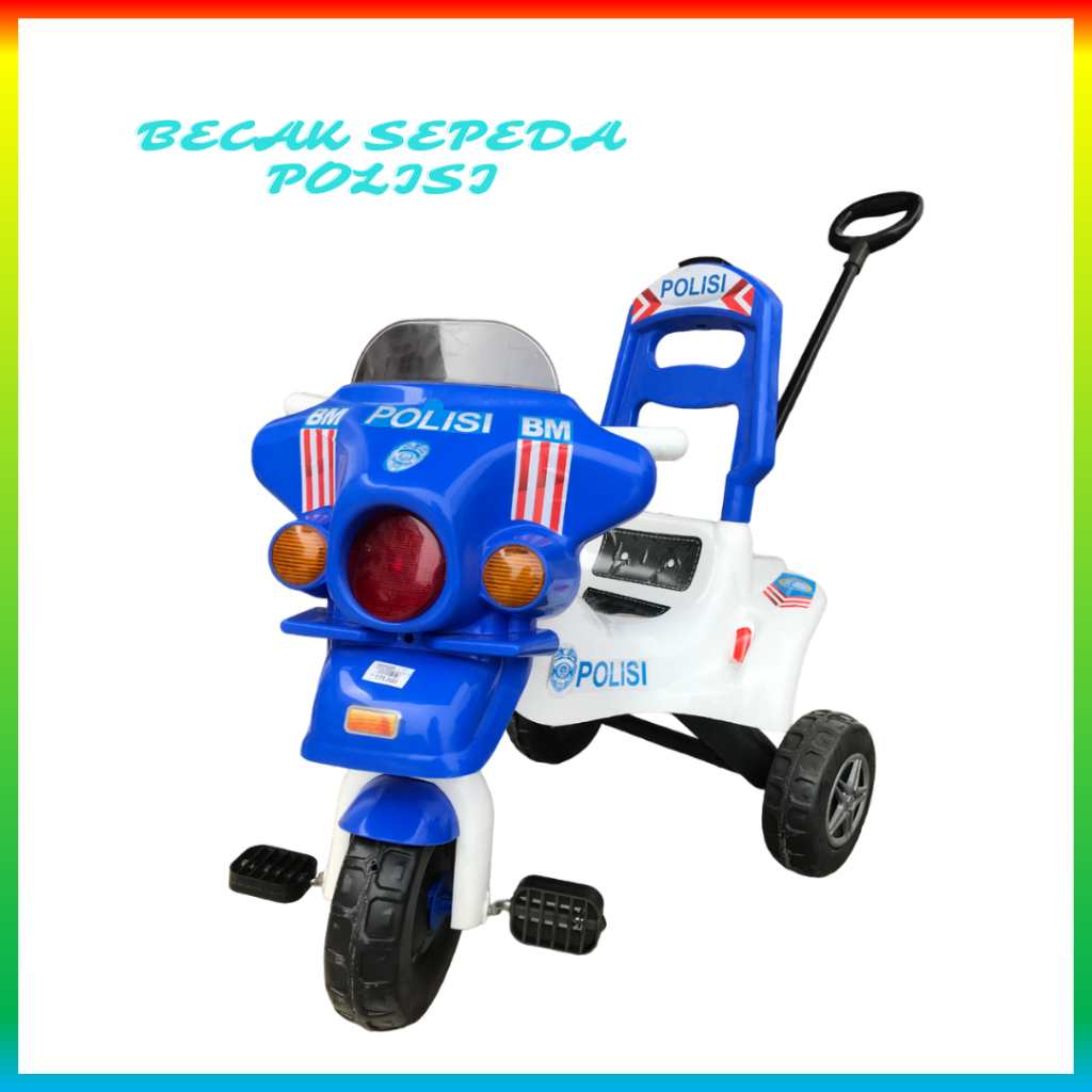 BECAK SEPEDA POLISI SIR MAINAN ANAK