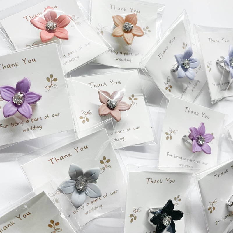 Bross Bunga Lily Kristal isi 50 | souvenir wedding | souvenir pernikahan | souvenir pernikahan murah | souvenir weddinv aesthetic