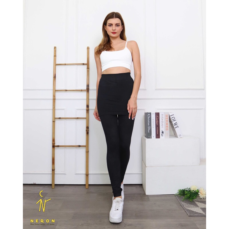 CELANA LEGGING ROK SPORT | Legging Olahraga Tennis Lari Bersepeda Yoga Zumba Senam