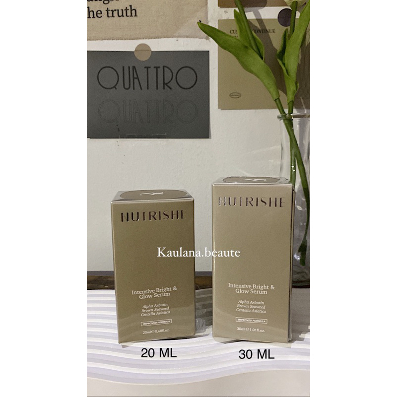 NUTRISHE Intensive Bright &amp; Glow Serum 20 ML &amp; 30 ML