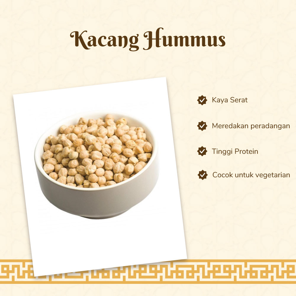 

Arabian Palm - KACANG HUMMUS Premium Asli Timur Tengah High Quality