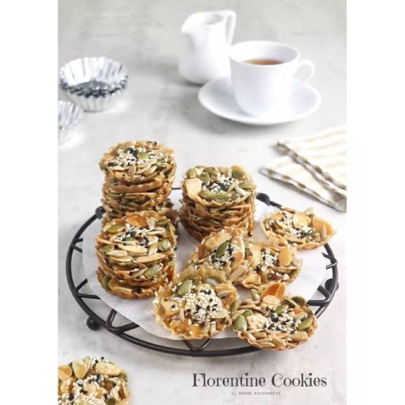 Kue Kiesting sultan premium / Florentine cookies almond / Ting Ting almond cookies