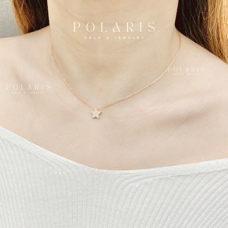 Kalung Holo Rantai Serut Include Liontin Star Bintang BTAD Perhiasan Emas Rosegold Kadar Emas Muda 8
